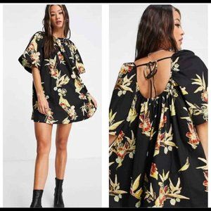 FREE PEOPLE Jodie Floral Cotton Tunic / Dress in Night Combo